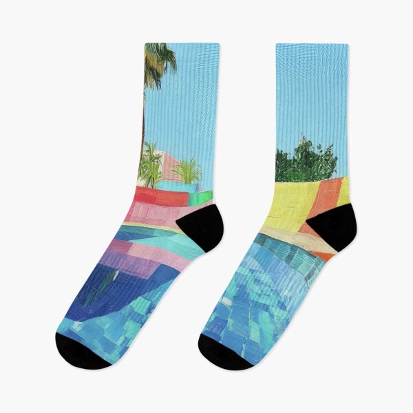 Artikelvorschau, David Hockney – David Hockney – David Hockney (196) – Lebendiger kalifornischer Pool – Pop-Art-Druck, inspiriert von David Hockney entworfen und verkauft von KirstenShShop.