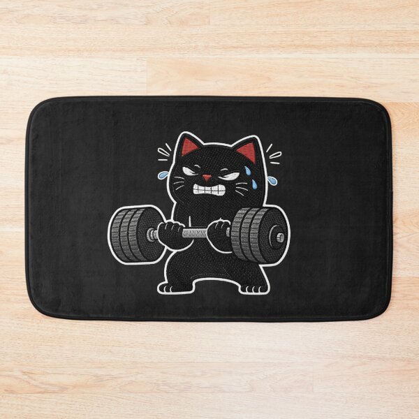 Item preview, Gym Cat Alpha Workout Fitness Meme Strong Discipline Aesthetic designed and sold by ColorSplash123.