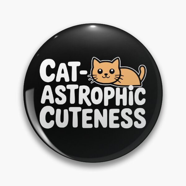 Item preview, Cat-astrophic Cuteness! Funny Orange Cat Pun designed and sold by PMCreative.