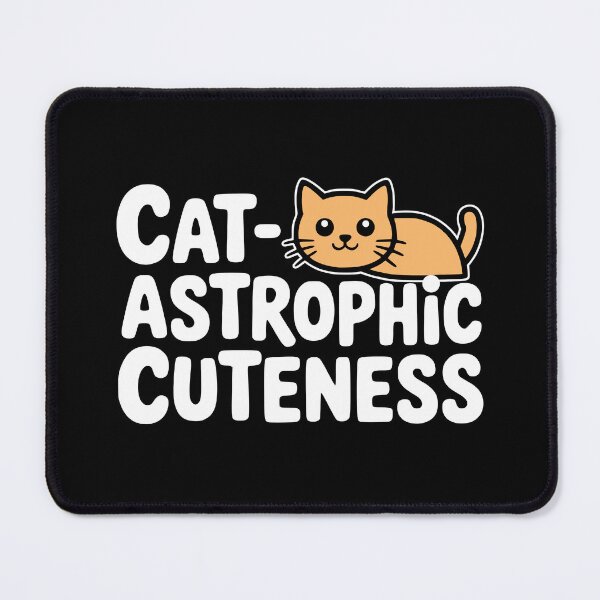 Item preview, Cat-astrophic Cuteness! Funny Orange Cat Pun designed and sold by PMCreative.