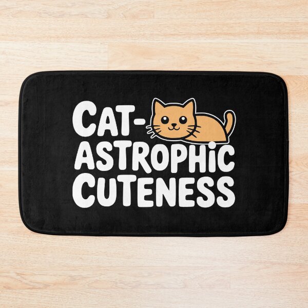 Item preview, Cat-astrophic Cuteness! Funny Orange Cat Pun designed and sold by PMCreative.