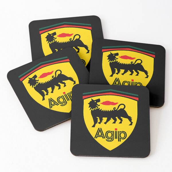 Artikelvorschau, Agip-Öl-Logo mit sechsbeinigem Hundeschild entworfen und verkauft von SKA-Designs.