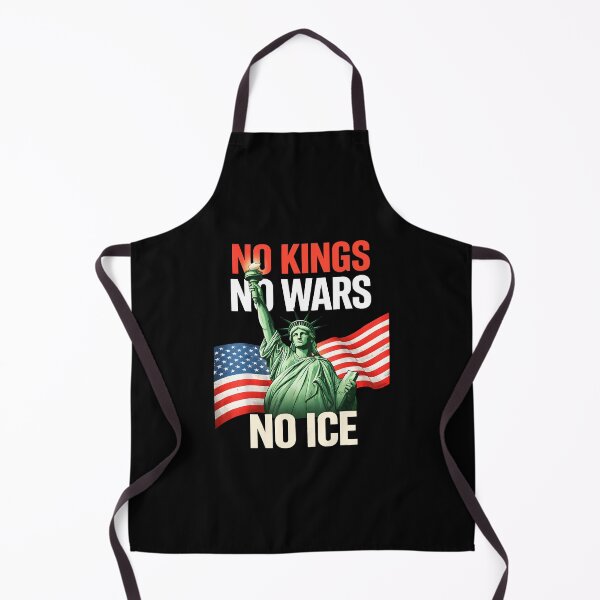Item preview, No Kings No Wars No Ice Statue of Liberty USA American Flag designed and sold by clarabersetart.