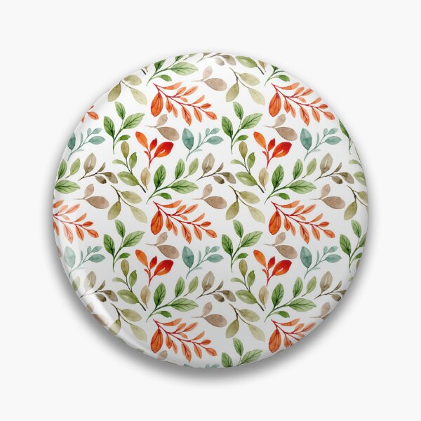 Item preview, Orange Botanical Pattern – Warm Floral Leaves Design designed and sold by SunnyBunnyWorks.