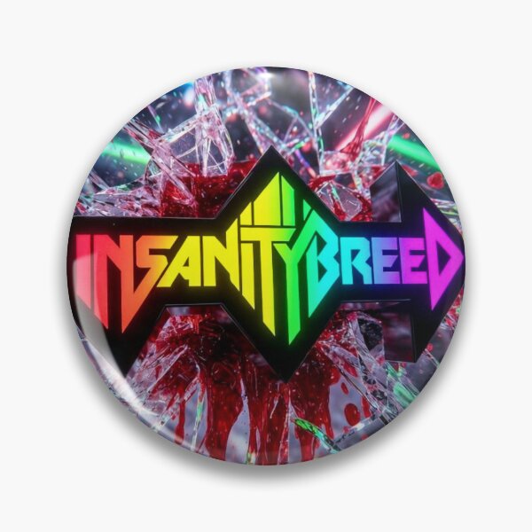 Item preview, Official INSANITYBREED Shattered Glass Neon Logo Punk Cyberpunk designed and sold by INSANITYBREED.