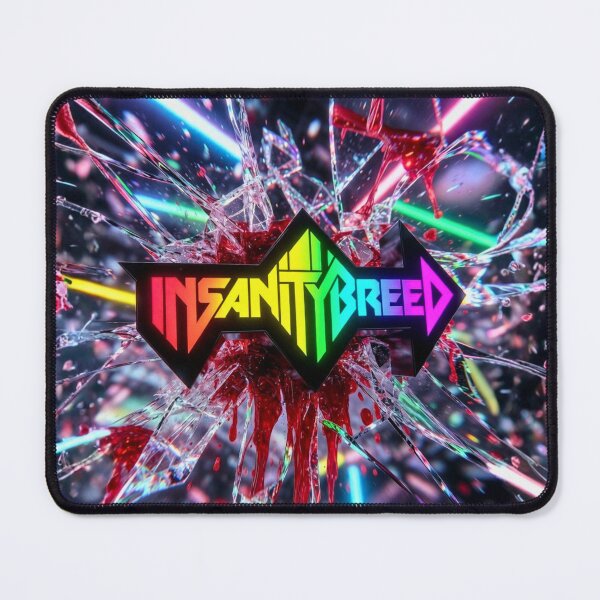 Item preview, Official INSANITYBREED Shattered Glass Neon Logo Punk Cyberpunk designed and sold by INSANITYBREED.