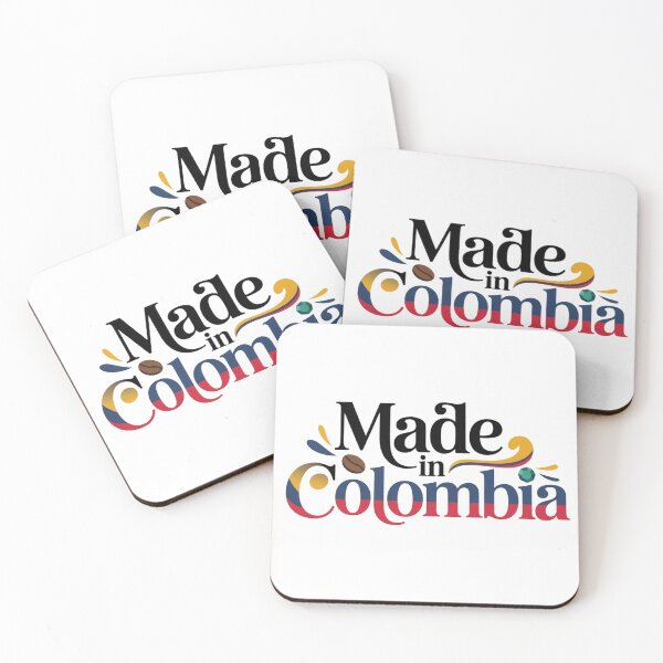 Item preview, Made in Colombia – Colombian Pride Typography (Coffee & Emerald) designed and sold by FusiTink.