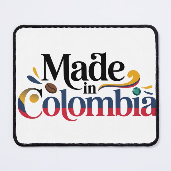 Item preview, Made in Colombia – Colombian Pride Typography (Coffee & Emerald) designed and sold by FusiTink.