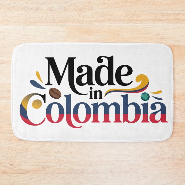 Item preview, Made in Colombia – Colombian Pride Typography (Coffee & Emerald) designed and sold by FusiTink.