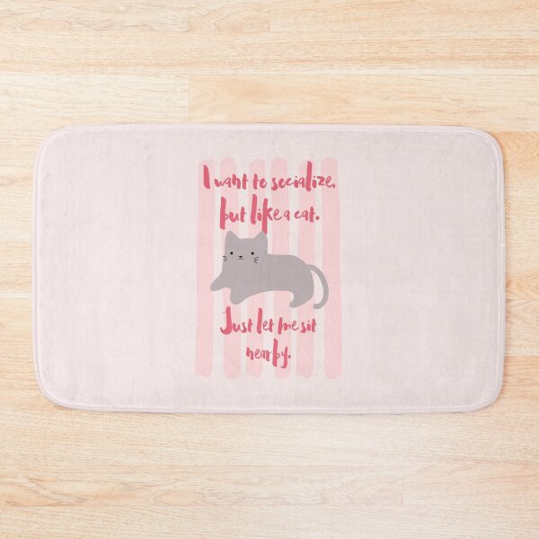 Item preview, I Socialize Like A Cat | Funny Introvert & Neurodivergent Meme designed and sold by Tattyarts.