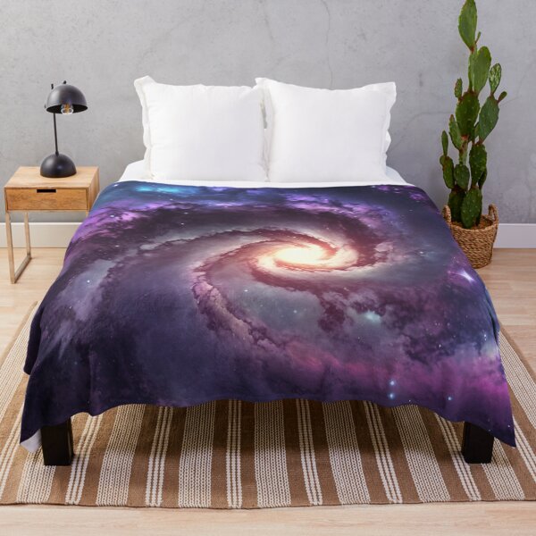 Item preview, Colorful Galaxy Nebula – Violet Space Stars Cosmic Aesthetic Poster designed and sold by ArtFireGallery.