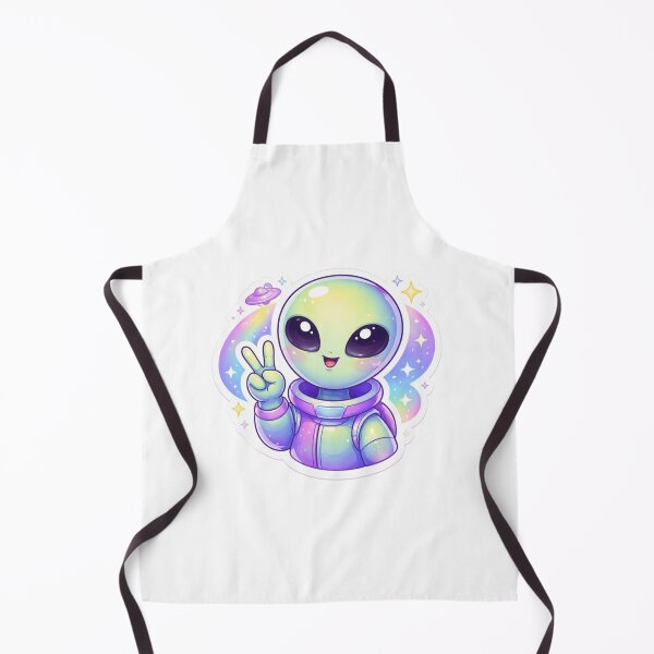Item preview, Cute Kawaii Alien Astronaut Peace Sign | Pastel Space Aesthetic Sticker designed and sold by Dasts Cart.