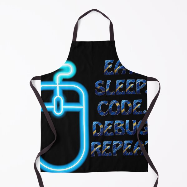 Item preview, Coder's Curse - Eat Sleep Code Debug Repeat Graphic designed and sold by Mini Pixel Perfect Co..