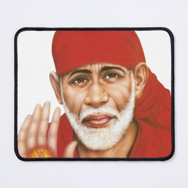 Item preview, Spiritual Shirdi Sai Baba Portrait With Om Blessing designed and sold by M1144.