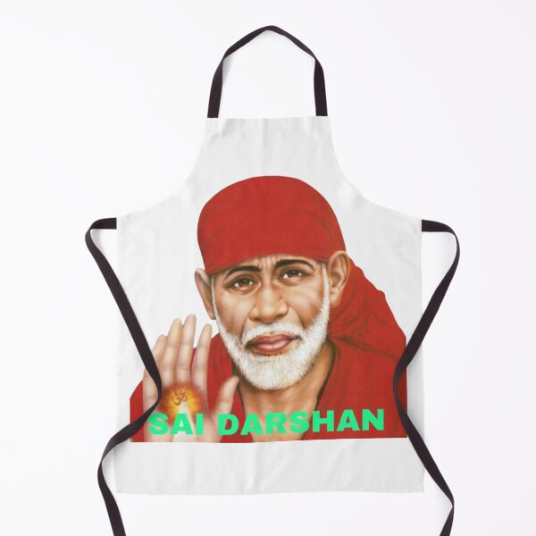 Item preview, Spiritual Shirdi Sai Baba Portrait With Om Blessing designed and sold by M1144.