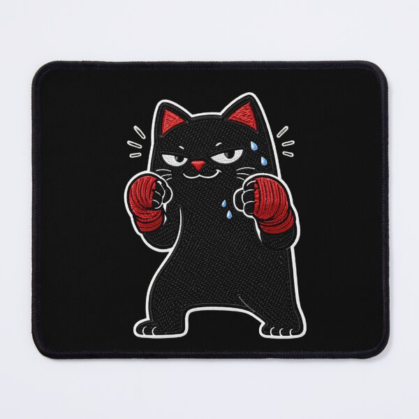 Item preview, Boxer Cat Fighter Meme Gym Motivation Strong Street Energy designed and sold by ColorSplash123.