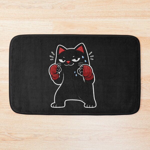 Item preview, Boxer Cat Fighter Meme Gym Motivation Strong Street Energy designed and sold by ColorSplash123.