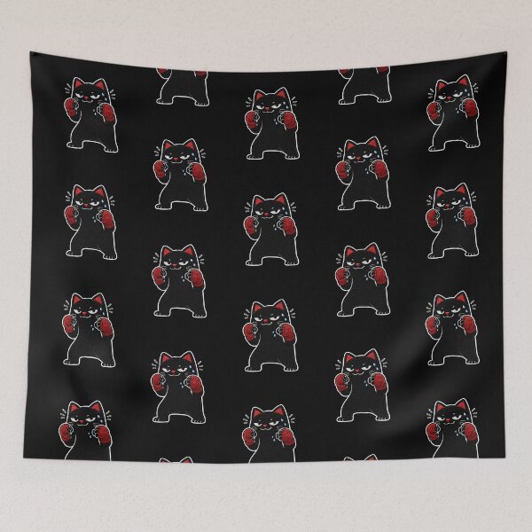Item preview, Boxer Cat Fighter Meme Gym Motivation Strong Street Energy designed and sold by ColorSplash123.