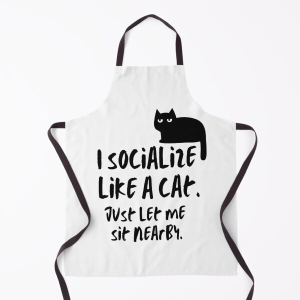 Item preview, Socialize Like A Cat | Cute Introvert Doodle designed and sold by Tattyarts.