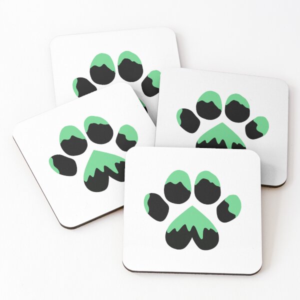 Item preview, Mint Chocolate Chip Cat Paw Heart designed and sold by NyxKnacksShop.