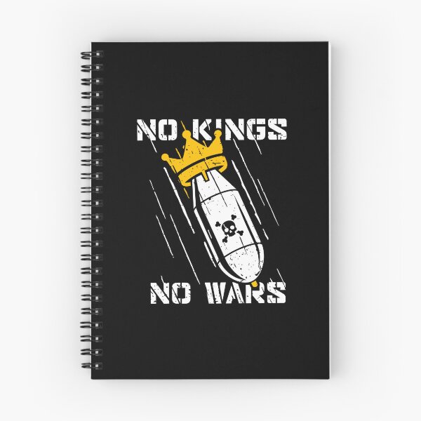 Item preview, No Kings No Wars A Bomb Wearing A Crown Graphic designed and sold by clarabersetart.