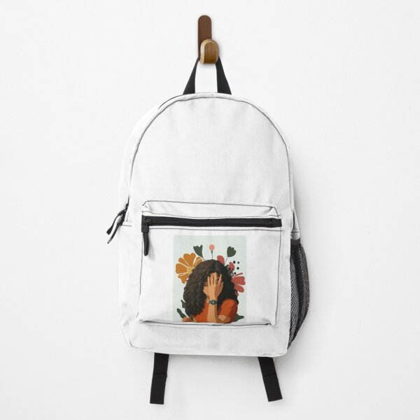 Item preview, Curly Hair Girl Floral Aesthetic Illustration designed and sold by UrbanCanvas 111.