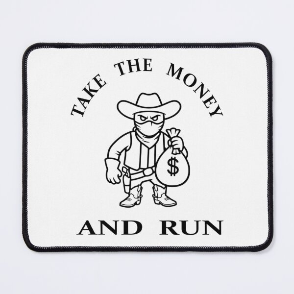 Item preview, Take The Money And Run - Western Outlaw Bold Line Art designed and sold by The Bold Line Studio.