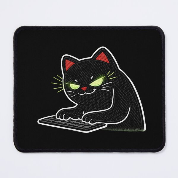 Item preview, Hacker Cat Meme Coding Tech Programmer Funny Cyber Aesthetic designed and sold by ColorSplash123.