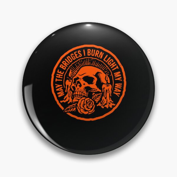Item preview, May The Bridges I Burn Light My Way Skull Gothic Quote designed and sold by clarabersetart.