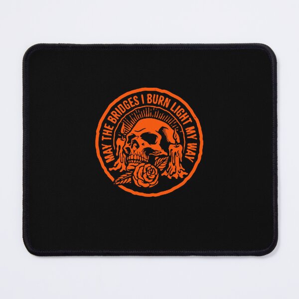 Item preview, May The Bridges I Burn Light My Way Skull Gothic Quote designed and sold by clarabersetart.