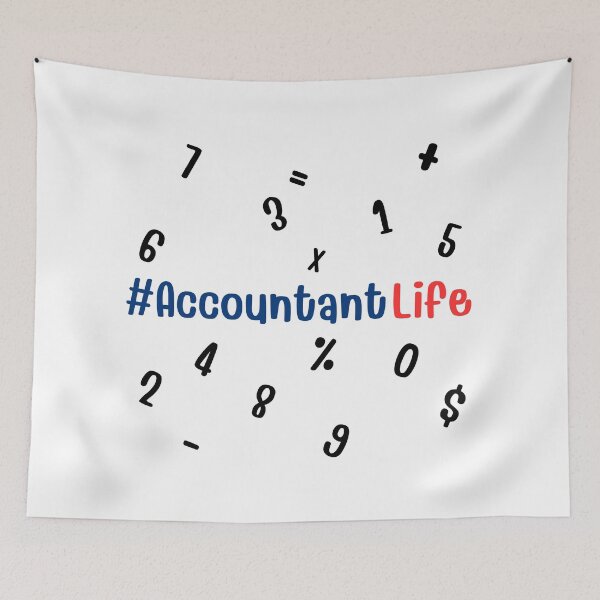 Item preview, Funny Accountant Life designed and sold by Logic to Canvas.