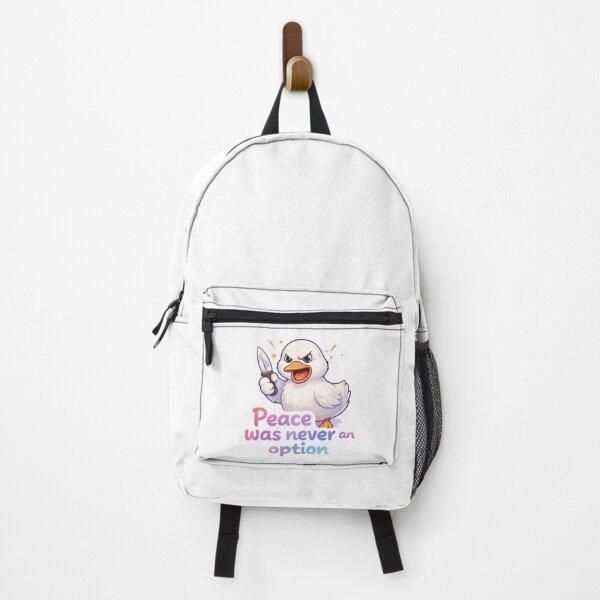 Item preview, Funny Angry Duck With Knife Meme | Cute But Dangerous Cartoon Sticker designed and sold by Dasts Cart.