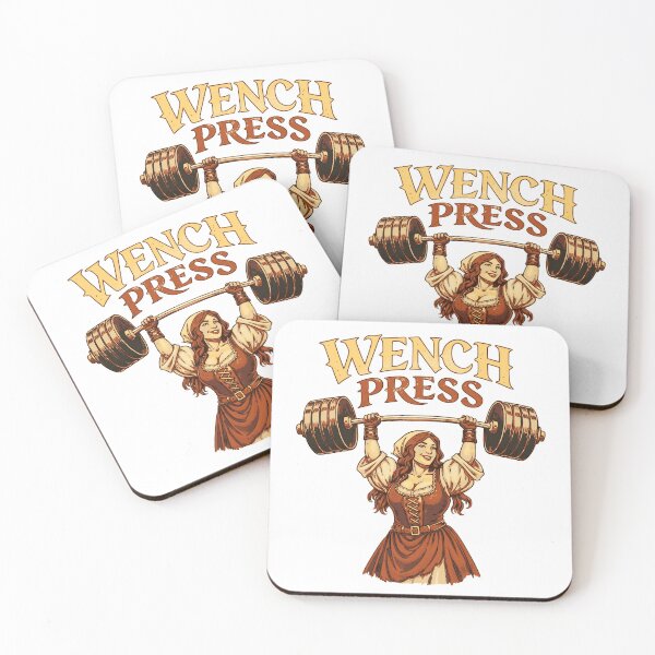 Item preview, Wench Press Funny Medieval Gym Humor Graphic designed and sold by JackCurtis1991.