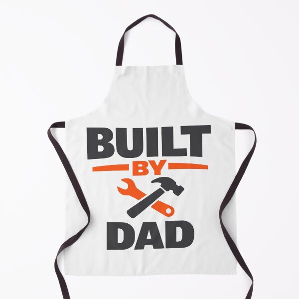 Item preview, Built By Dad Construction Tool Typography Design designed and sold by FunFitLife Studio.