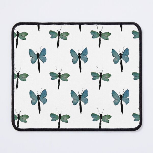 Item preview, Butterfly II, Minimalist Handdrawn Ink Line Drawing Watercolor Pattern designed and sold by SWSandraWechner.