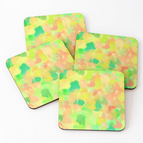 Item preview, Fresh Spring Glow | Vibrant Green, Yellow & Coral Abstract Digital Painting designed and sold by Brightful Creations .