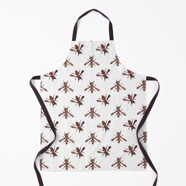 Item preview, Bees II, Minimalist Handdrawn Ink Line Drawing Watercolor Illustration designed and sold by SWSandraWechner.