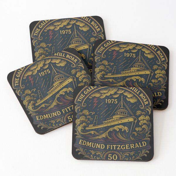 Item preview, Edmund Fitzgerald 50 Years Commemoration T-Shirt designed and sold by JavonteHammes.