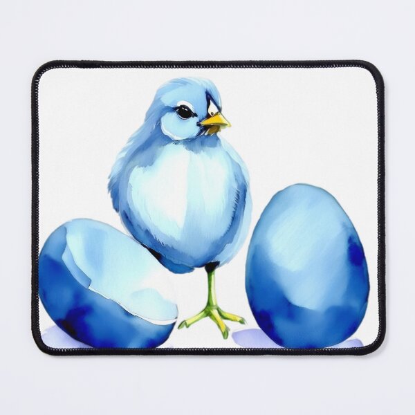 Item preview, Cute Watercolor Chick Egg Roaster Hen Spring Easter Illustration designed and sold by VISO-art.