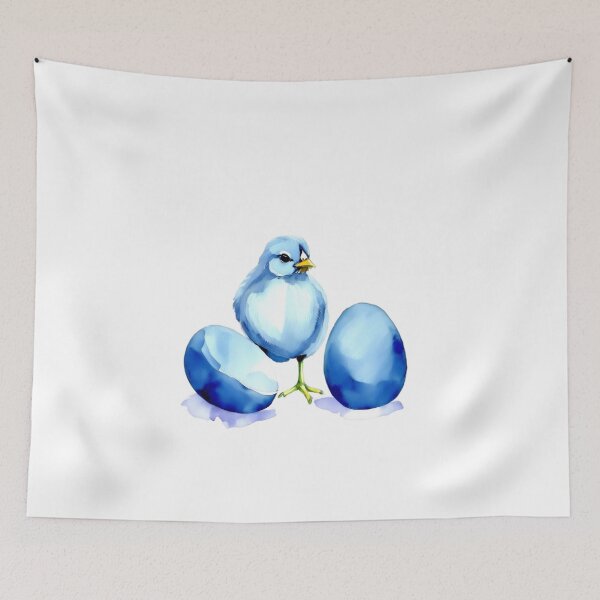 Item preview, Cute Watercolor Chick Egg Roaster Hen Spring Easter Illustration designed and sold by VISO-art.