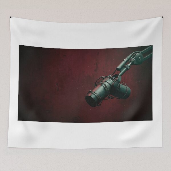 Item preview, A studio microphone wrapped in barbed wire  designed and sold by PEUCETA-BA.