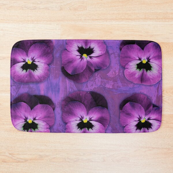 Item preview, 9 purple violets on purple designed and sold by evalundbergline.