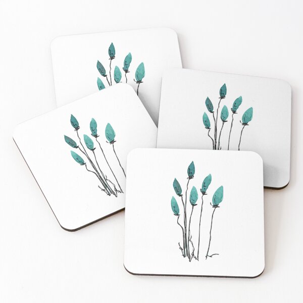 Item preview, Abstract Blue Watercolor Ink Nature Sketch  designed and sold by SWSandraWechner.