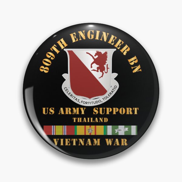 Item preview, Army - 809th Engineer Bn - Thailand w VN SVC X 300 designed and sold by Military Insignia Products.