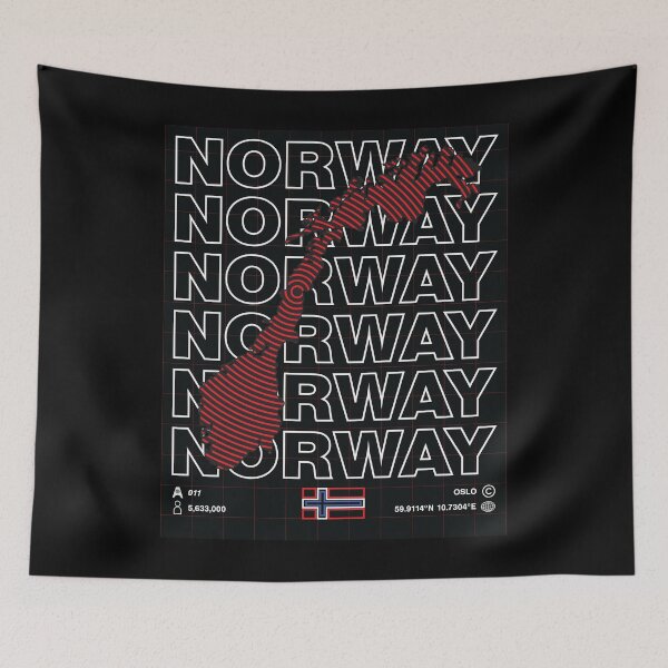 Item preview, Norway Minimal Map designed and sold by Atlas-Array.