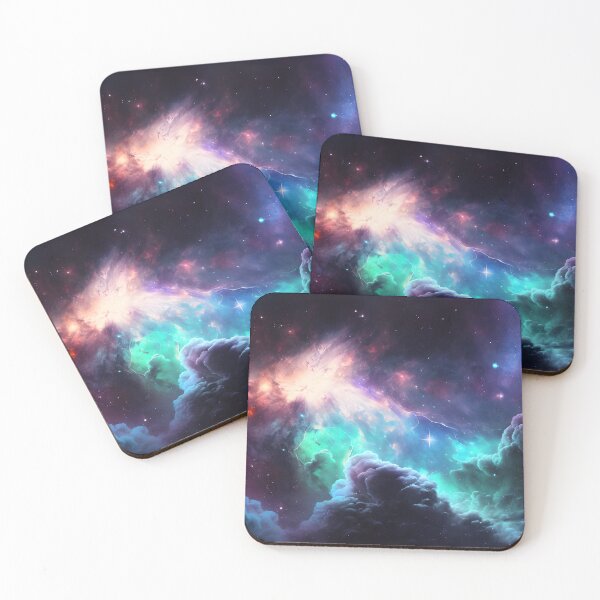 Item preview, Colorful Cosmic Nebula – Galaxy Space Stars Universe Aesthetic Poster designed and sold by ArtFireGallery.