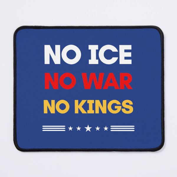 Item preview, no ice no war no kings, Save Democracy Protest, No Kings Rally, Anti Trump, Politics Hands Off, Abolish ICE designed and sold by toongstudio.