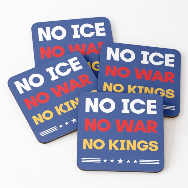 Item preview, no ice no war no kings, Save Democracy Protest, No Kings Rally, Anti Trump, Politics Hands Off, Abolish ICE designed and sold by toongstudio.