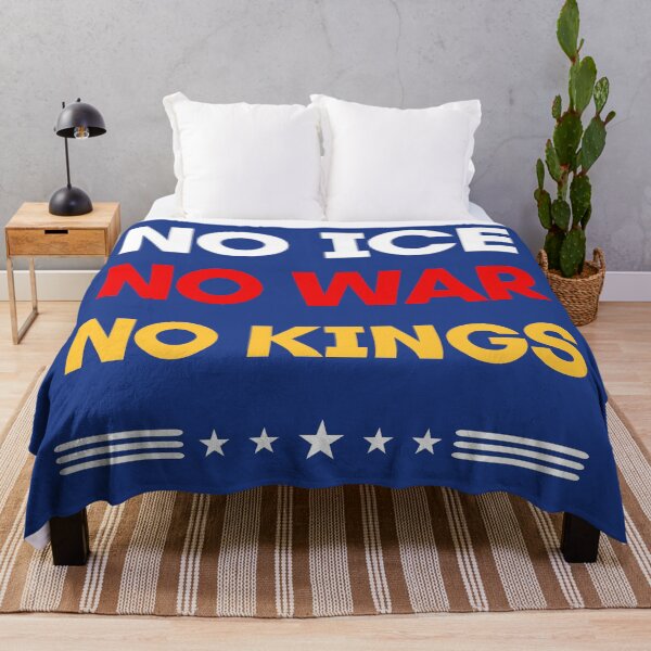 Item preview, no ice no war no kings, Save Democracy Protest, No Kings Rally, Anti Trump, Politics Hands Off, Abolish ICE designed and sold by toongstudio.