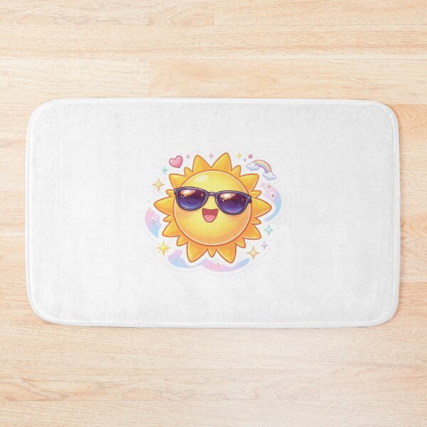 Item preview, Cute Smiling Sun With Sunglasses | Kawaii Summer Aesthetic Sticker designed and sold by Dasts Cart.